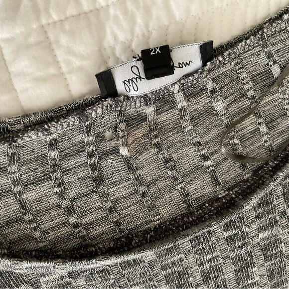 LILLY MORGAM, MULI COLOUR GREY & BLACK LONG SLEEVE SWEATER, SIZE: 2X - Picture 10 of 10